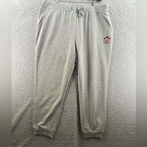 Badley Mischka Lounge Joggers Pants Gray Size X Large NWT